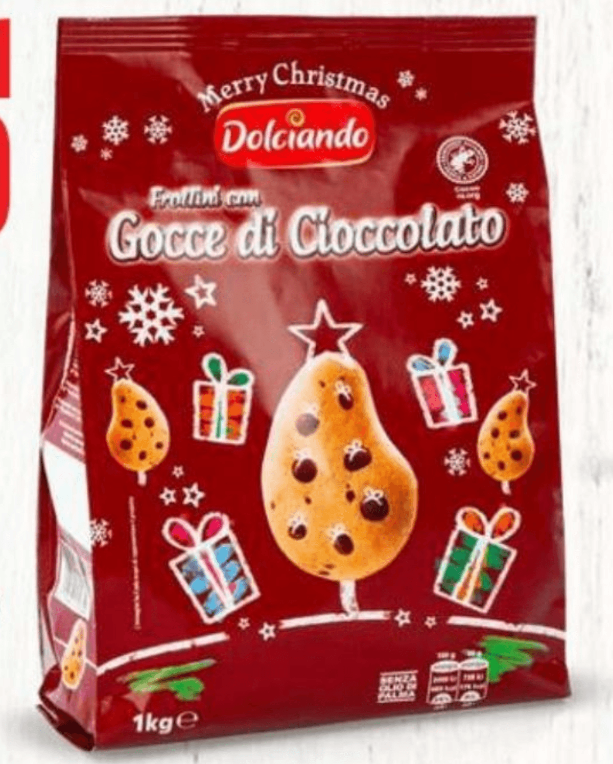 Dolciando Keksi Frollini s koščki čokolade 1 kg - Akcija v trgovini Eurospin