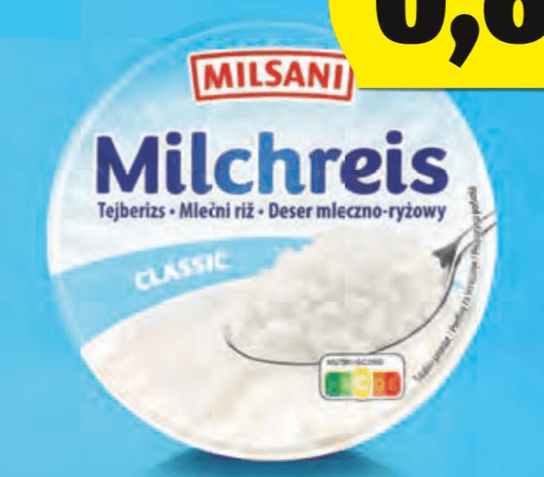 MILSANI Mlečni riž 200 g - Akcija v trgovini Hofer