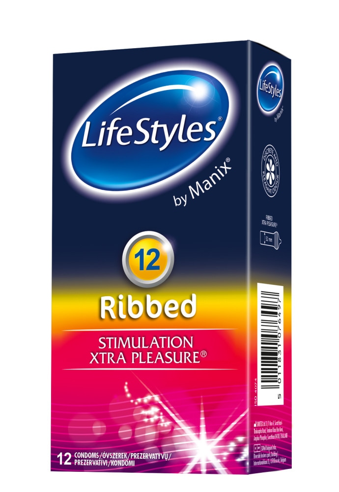Lifestyles Ribbed Condoms 12 - Akcija v trgovini Tuš