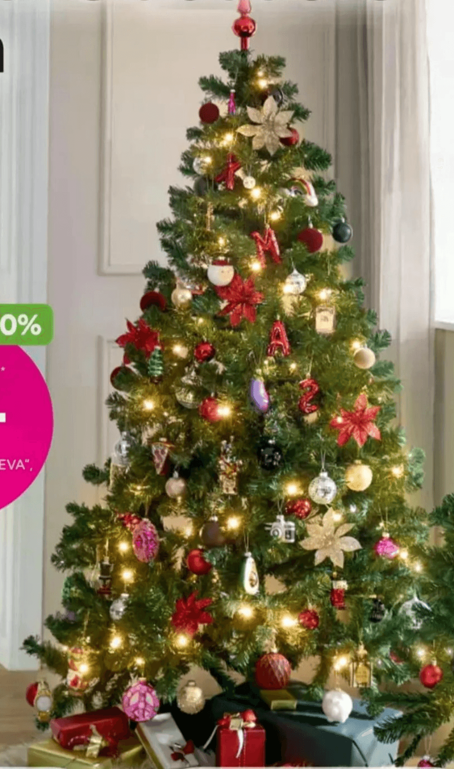 Božična jelka „GENEVA" - Akcija v trgovini Mömax