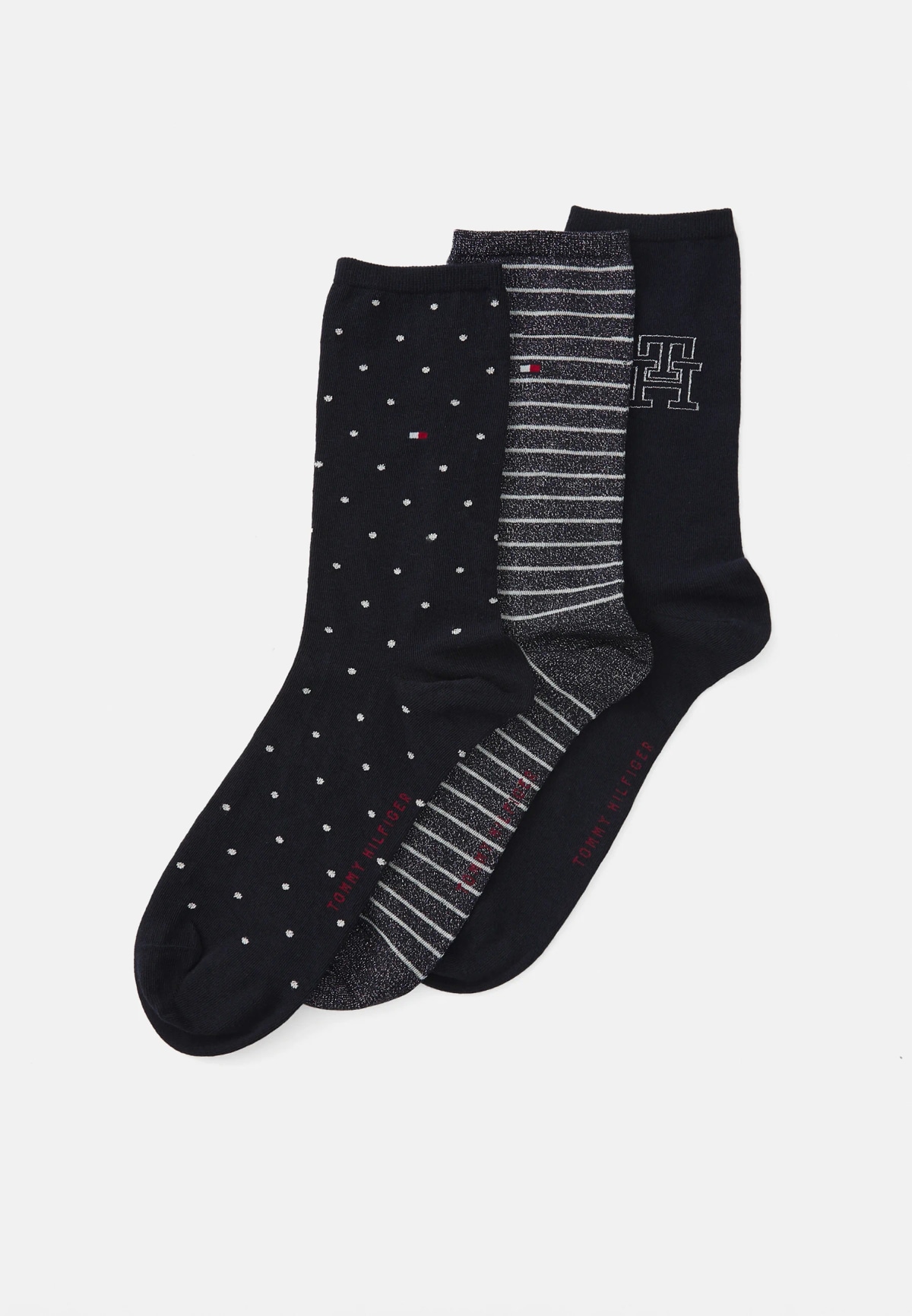 Tommy Hilfiger darilni set ženske nogavice 3 pari - Akcija v trgovini Kompas Shop