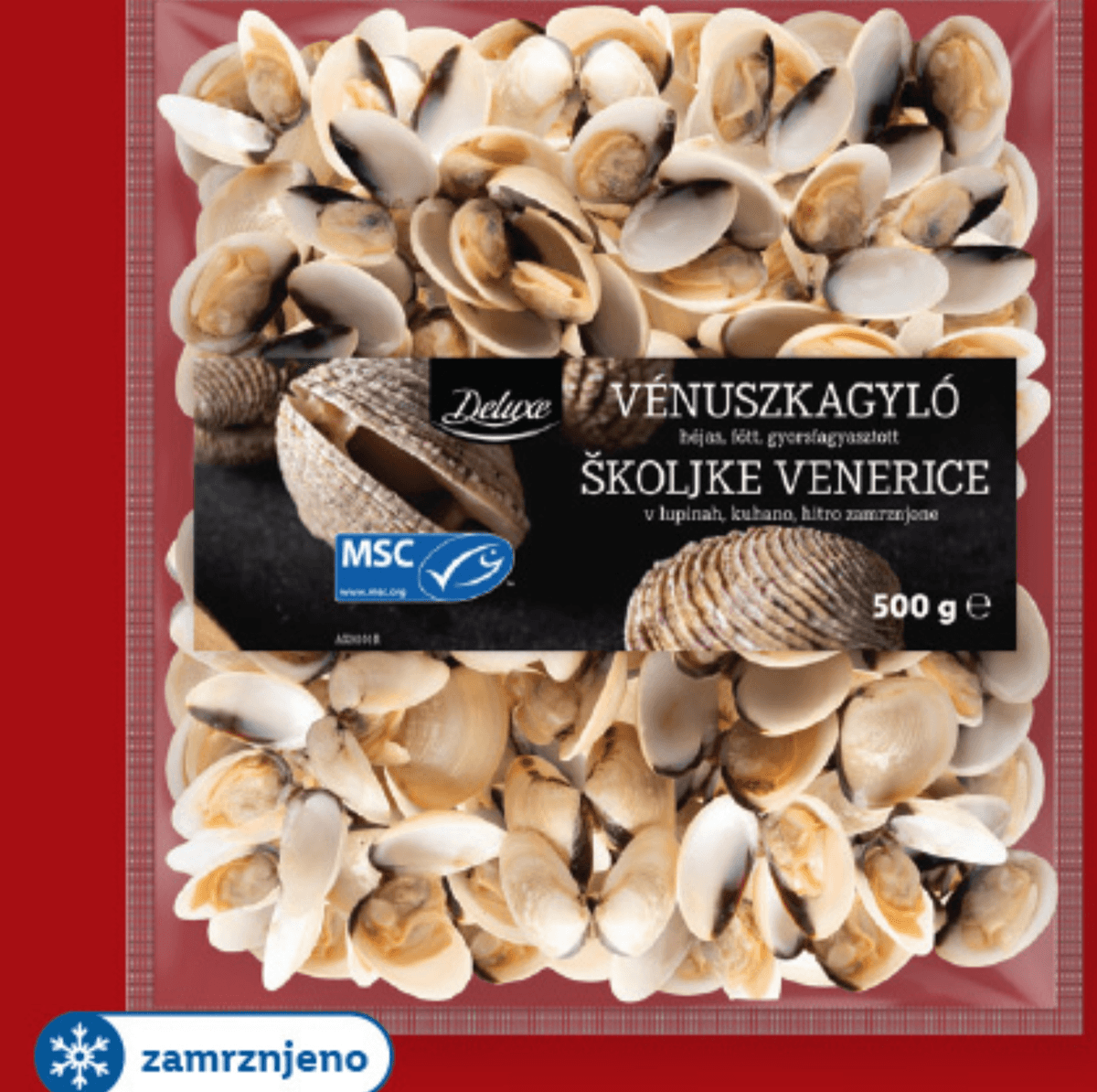 Deluxe Školjke venerice 500 g - Akcija v trgovini Lidl