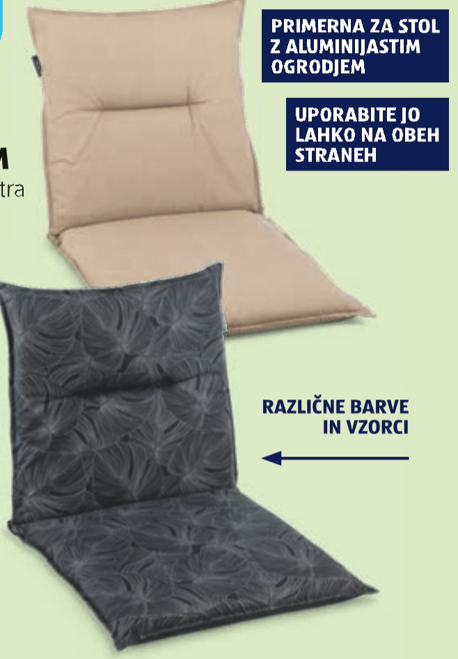 BLAZINA ZA STOL Z NIZKIM NASLONJALOM BELAVI - Akcija v trgovini Hofer