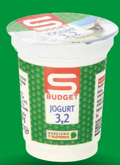 Navadni jogurt 180 g S-BUDGET - Akcija v trgovini Spar