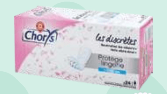 Dnevni vložki za inkontinenco Chorys 24/1 - Akcija v trgovini E.Leclerc