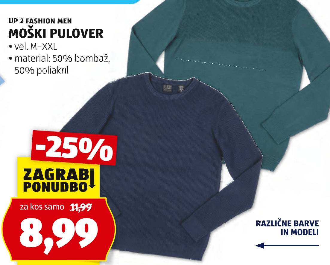 Moški pulover - Akcija v trgovini Hofer