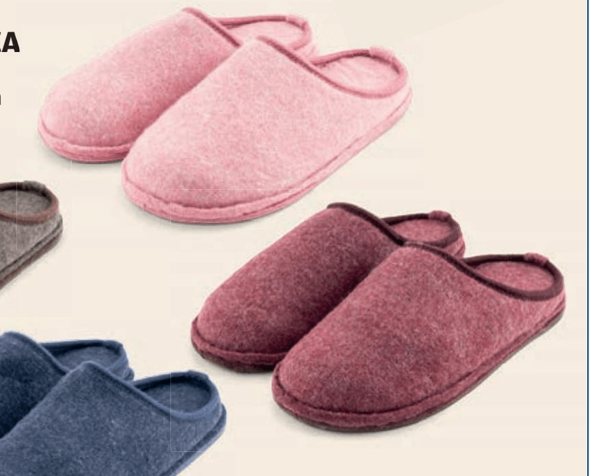 UP2FASHION BASICS ženski/moški copati iz filca Akcija u trgovini Hofer