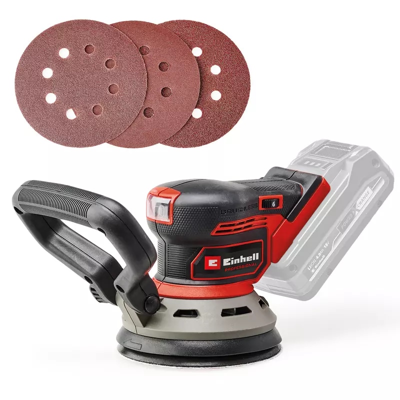 Profesionalni ekscentrični brusilnik TP-RS 18/32 Li BL-Solo Einhell Akcija v trgovini Bauhaus