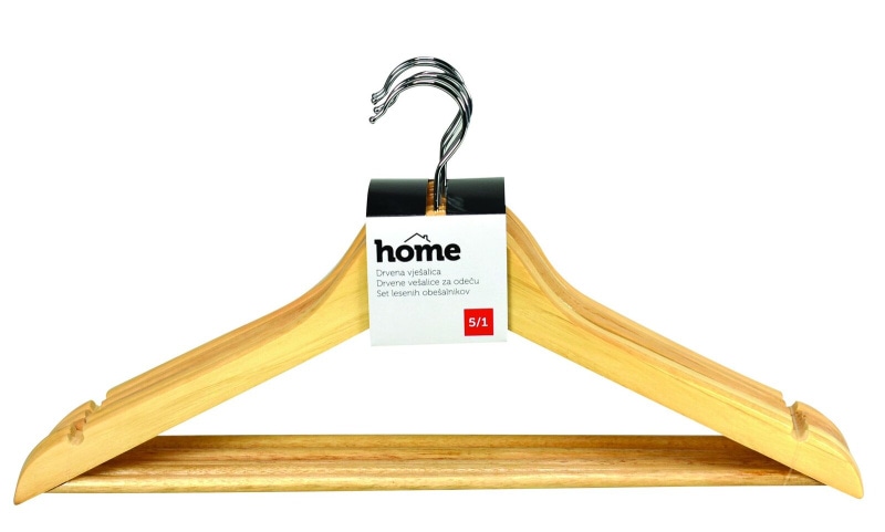 Set lesenih obešalnikov Home 5/1 - Akcija v trgovini Mercator