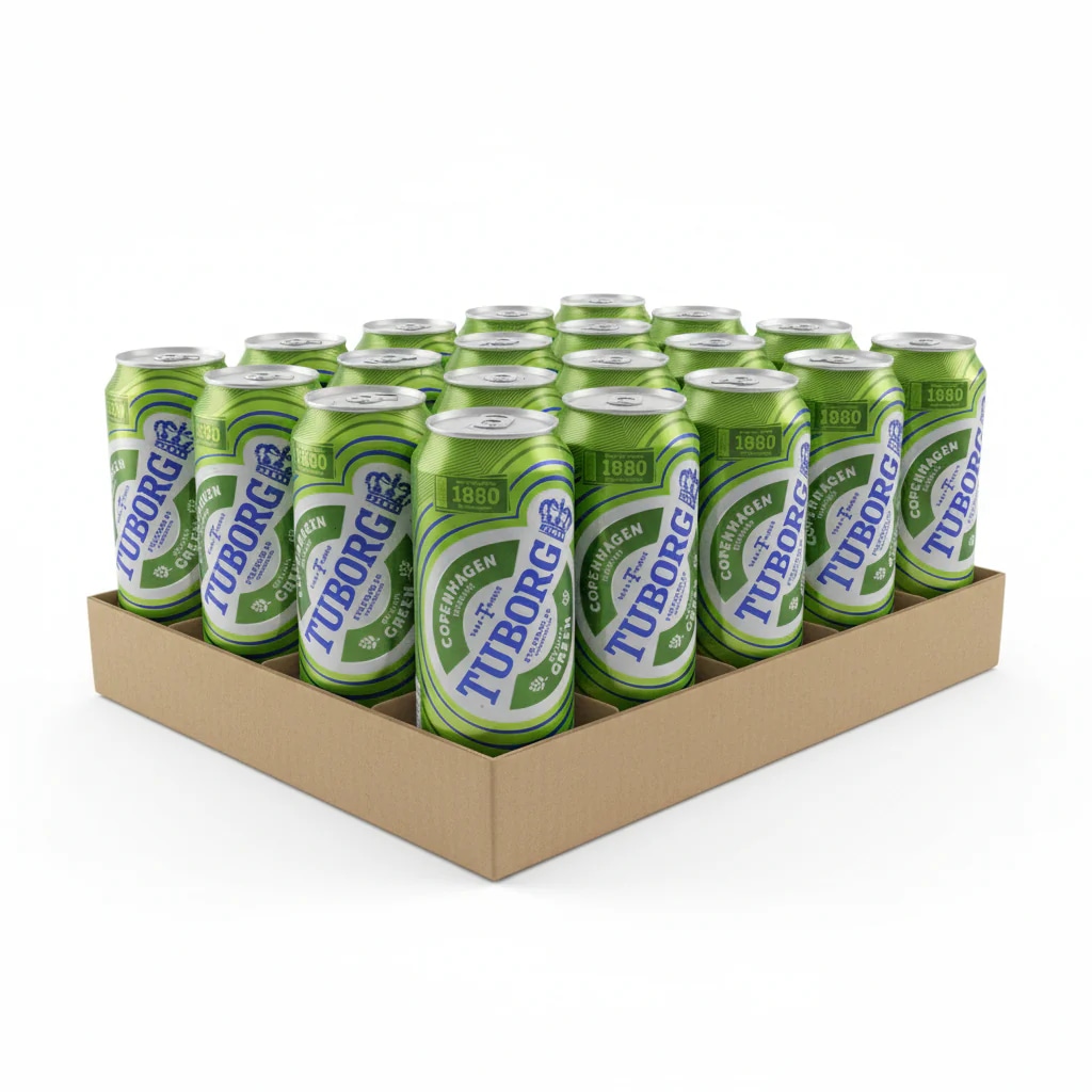Pivo Tuborg Green 24 x 0,5 l - Akcija v trgovini Tuš