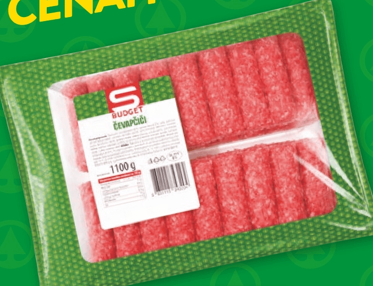 Čevapčiči 1100 g S-BUDGET - Akcija v trgovini Spar