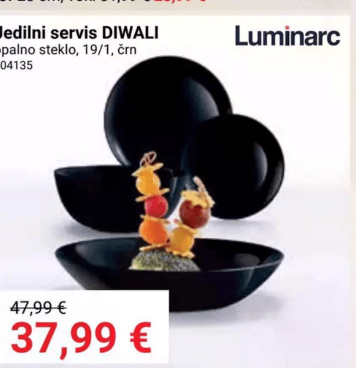 Jedilni servis DIWALI 19/1 Luminarc - Akcija v trgovini Pevex