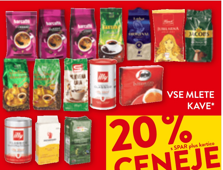 Vse mlete kave - Akcija v trgovini Spar