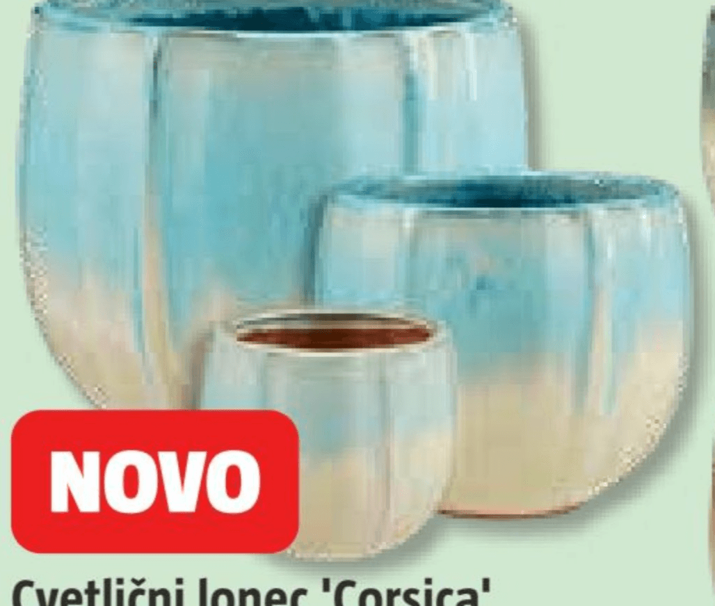 Cvetlični lonec 'Corsica' Ø 21 x v 19 cm - Akcija v trgovini Bauhaus