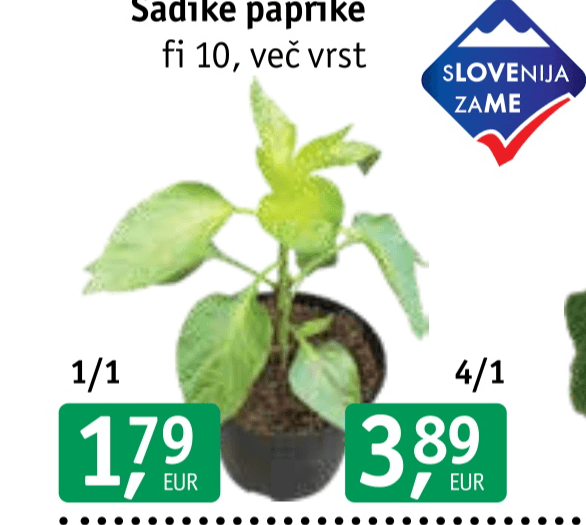 Sadike paprike 1/1 - Akcija v trgovini Jager