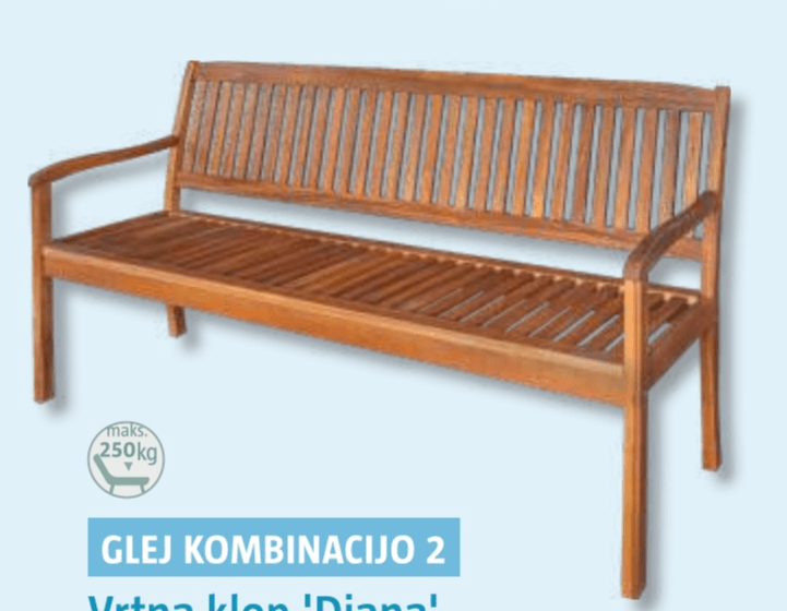 Vrtna klop 'Diana' - Akcija v trgovini Bauhaus