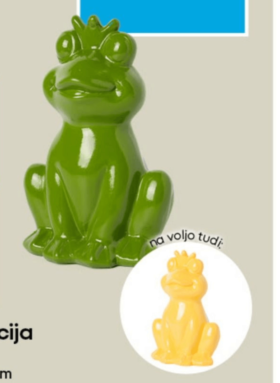 Vrtna dekoracija v obliki žabe - Akcija v trgovini Pepco