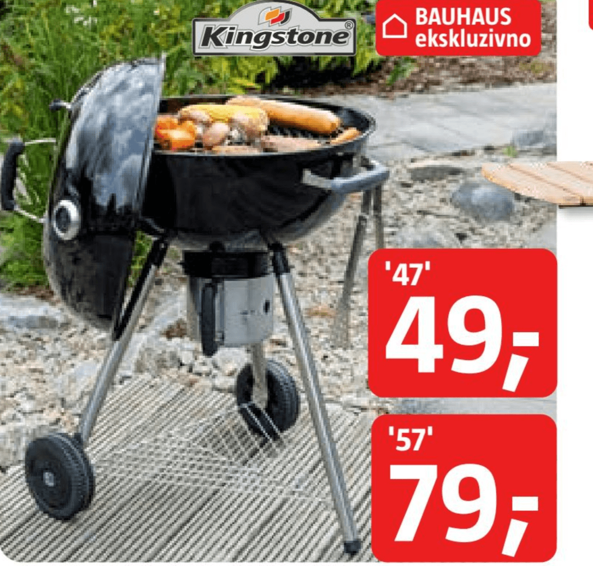 Kingstone Žar na oglje 'Bullet' 47' - Akcija v trgovini Bauhaus