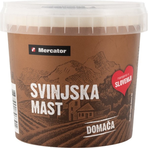 Domača svinjska mast 900 g Mercator Akcija v trgovini Mercator