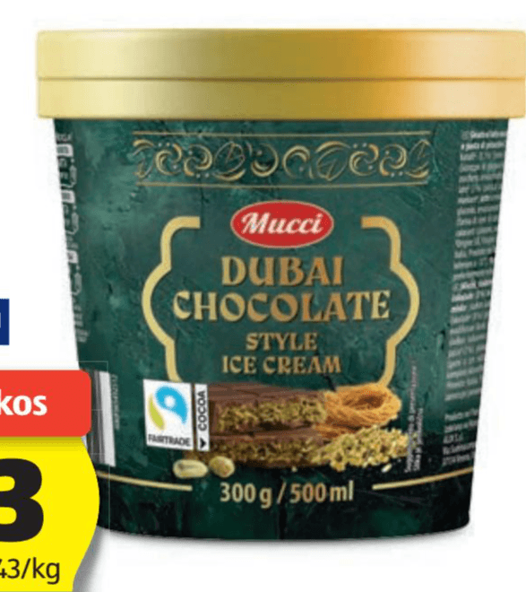 Dubajski sladoled 300 g Mucci - Akcija v trgovini Hofer