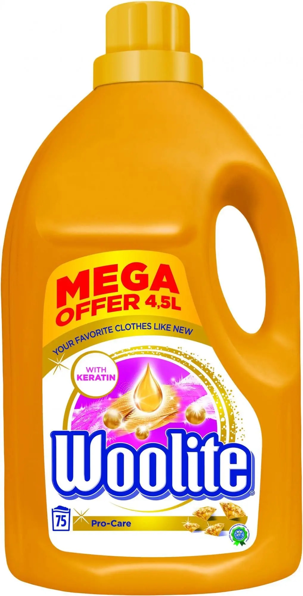 Gel za pranje perila Woolite 4,5 I ali do 75 pranj - Akcija v trgovini E.Leclerc