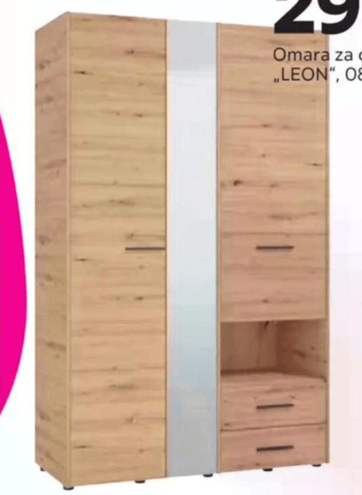 Omara za oblačila „LEON" - Akcija v trgovini Mömax