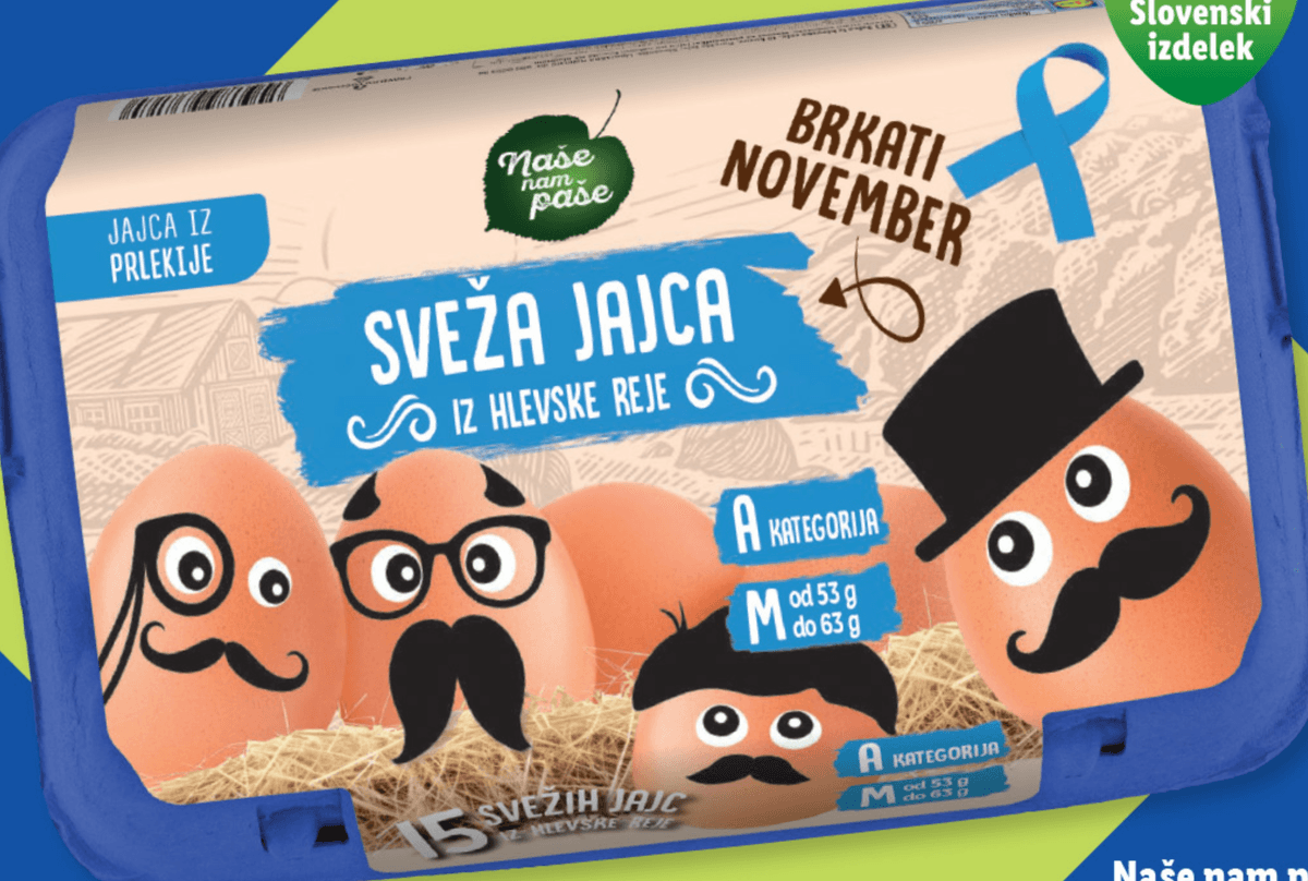 Naše nam paše Sveža jajca 15 kosov - Akcija v trgovini Lidl