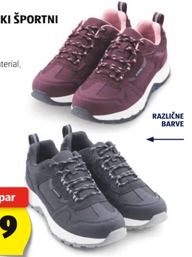 Up 2 Fashion Ženski/Moški Športni Čevlji - Akcija v trgovini Hofer