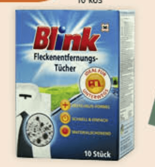Blink krpice za odstranjevanje madežev 10 kos - Akcija v trgovini Mueller