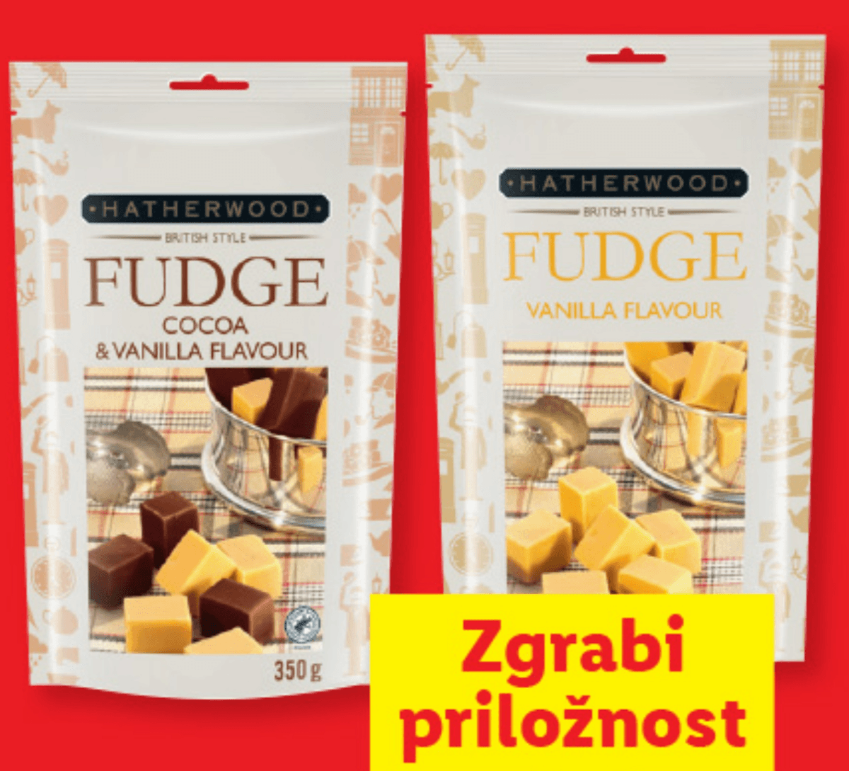 HATHERWOOD Mehke karamele „Fudge“ 350 g - Akcija v trgovini Lidl