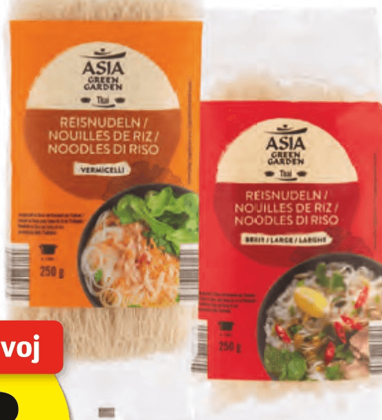 Asia Green Garden Riževi rezanci 250 g - Akcija v trgovini Hofer