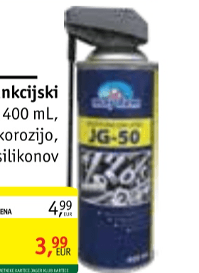 Multifunkcijski sprej JG-50 400 ml - Akcija v trgovini Jager
