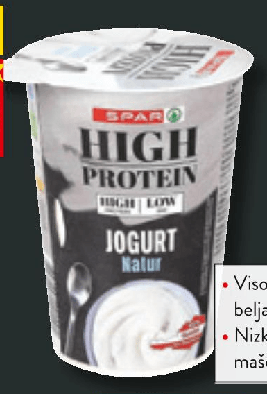 SPAR HIGH PROTEIN Navadni jogurt 500 g - Akcija v trgovini Spar
