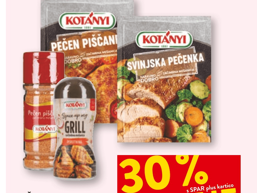 Začimbne mešanice - Akcija v trgovini Spar