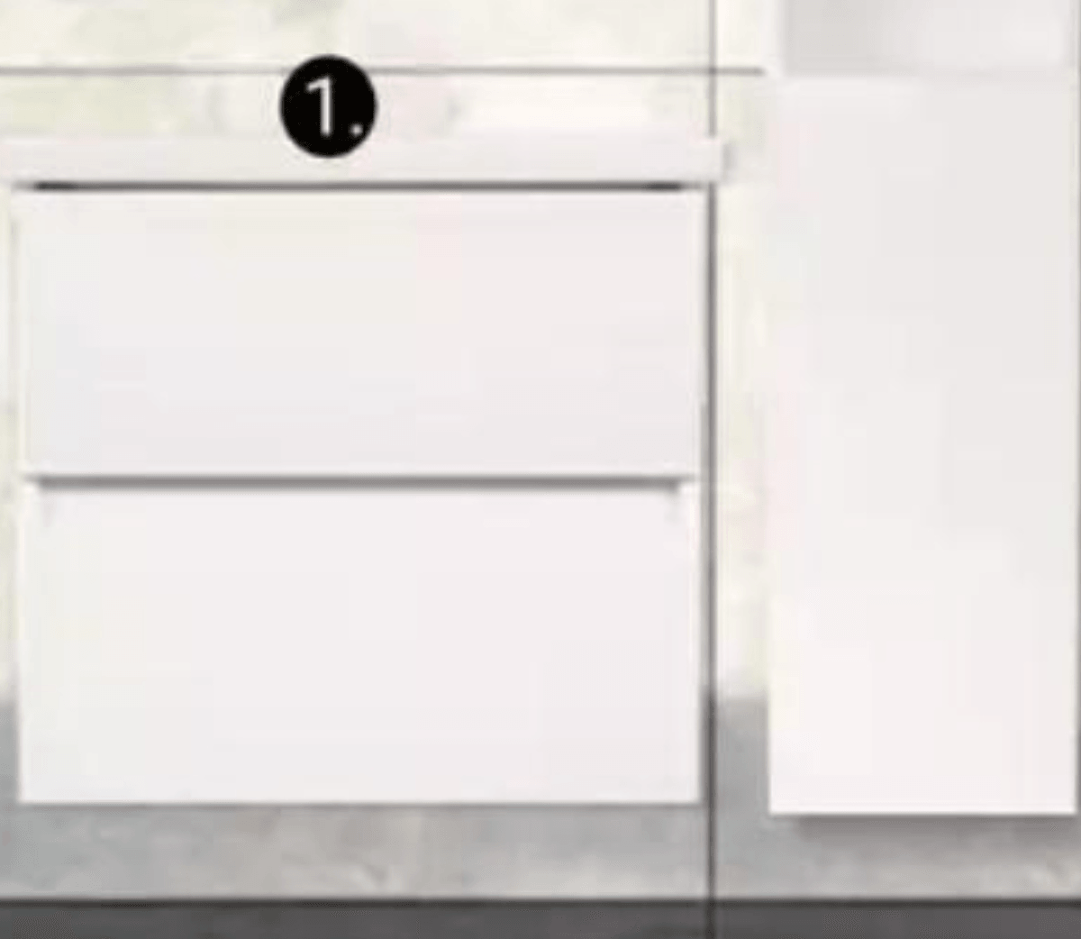 Kopalniška omarica z umivalnikom SOFT GAP 65 65 cm - Akcija v trgovini Pevex