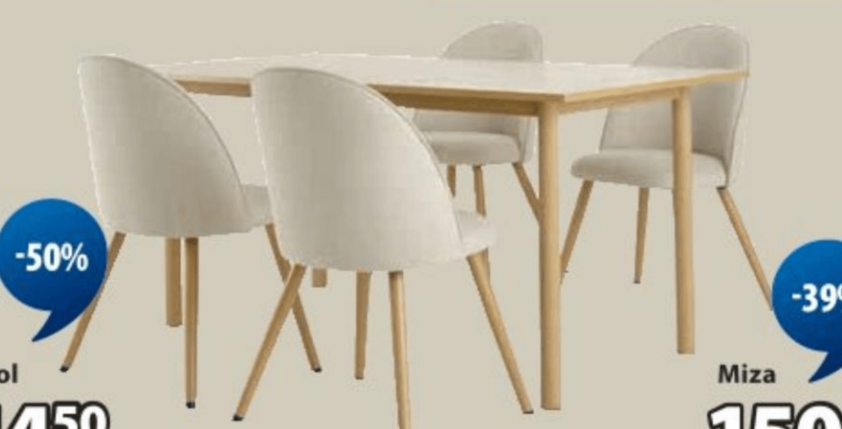 Jedilniška miza ALSTED - Akcija v trgovini Jysk