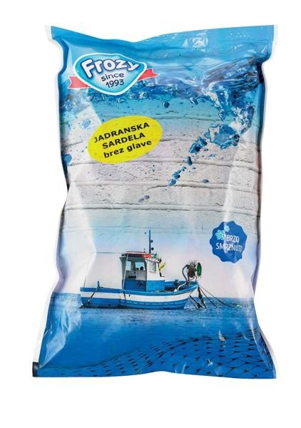 Frozy jadranske sardele brez glave 1 kg Akcija v trgovini Tuš