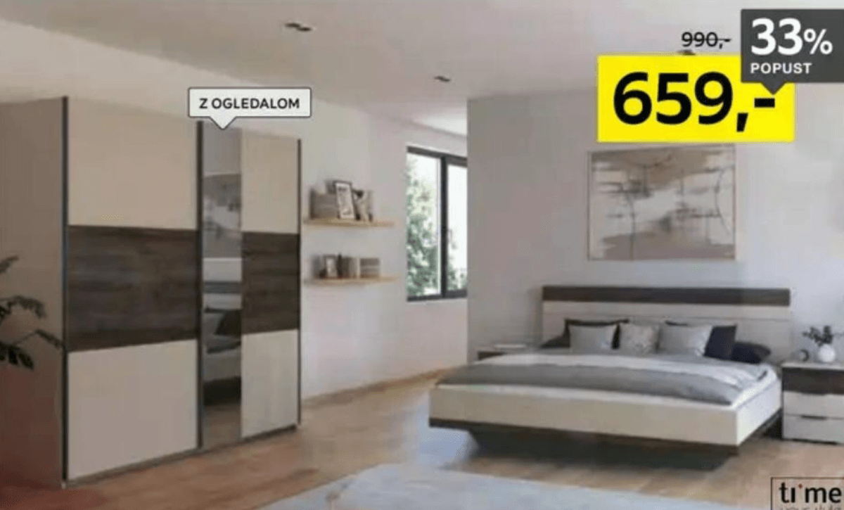 Spalnica time your style - Akcija v trgovini Lesnina