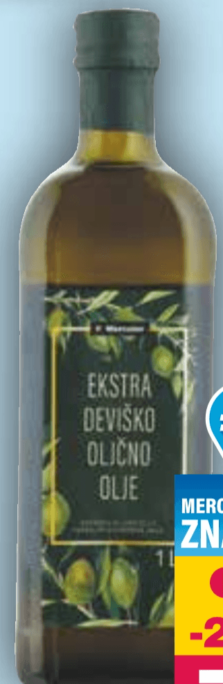 Ekstra deviško oljčno olje Mercator 1 l - Akcija v trgovini Mercator