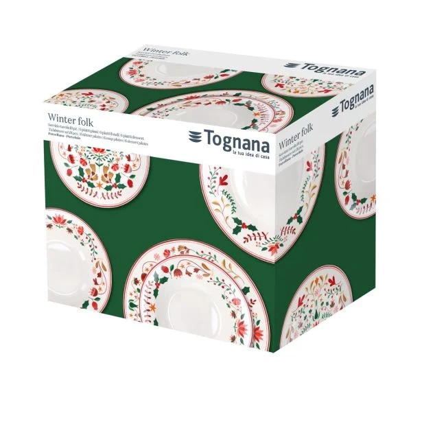 SET KROŽNIKOV TOGNANA NEW WINTER FOLK 18-delni set. - Akcija v trgovini Merkur