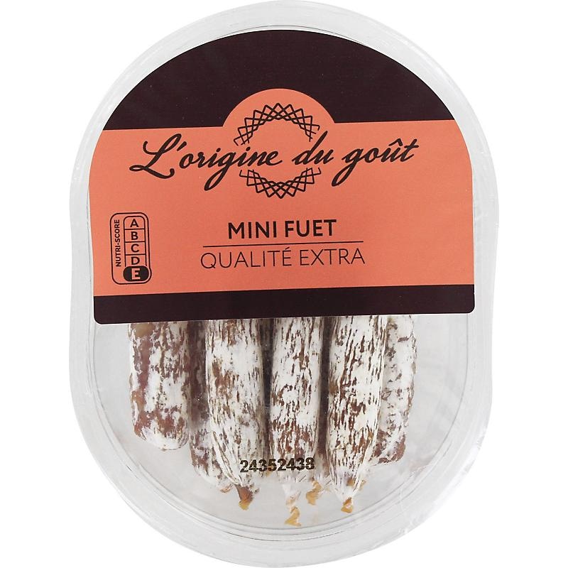 Mini suha klobasa Fuet 100 g L'origine du goût - Akcija v trgovini E.Leclerc