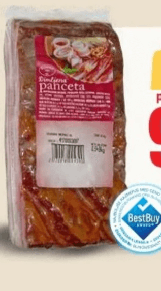 Dimljena panceta - Akcija v trgovini Eurospin