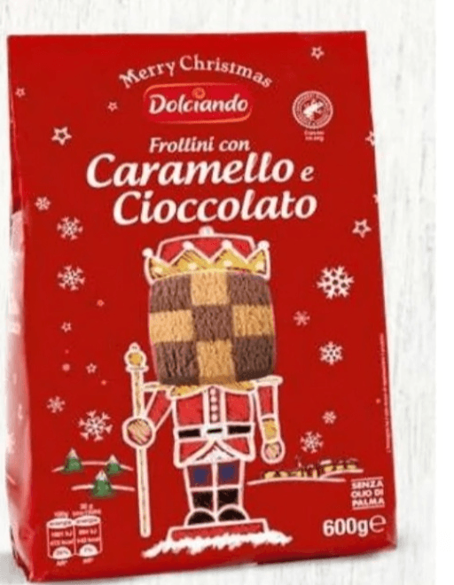 Dolciando Kekse Frollini, karamela in čokolada 600 g - Akcija v trgovini Eurospin