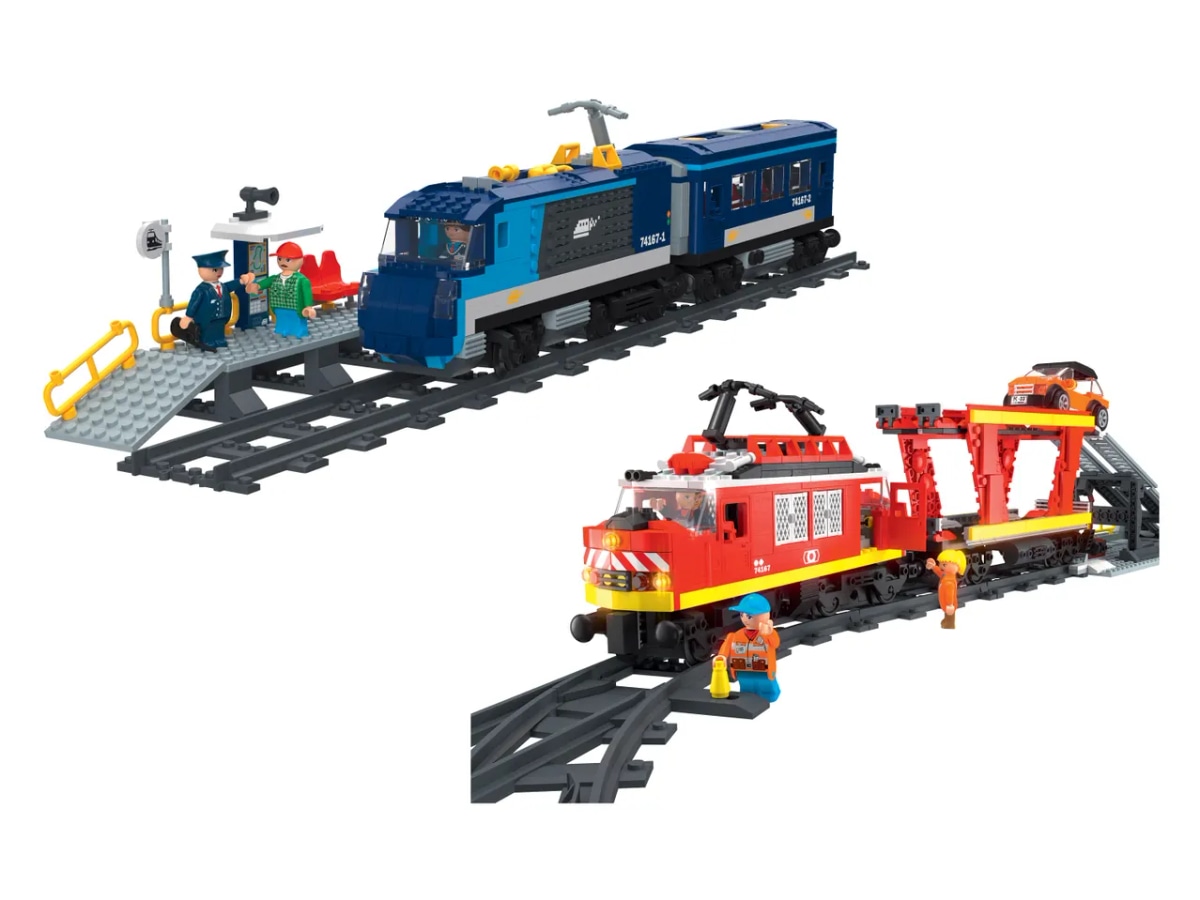 Playtive Clippys Komplet proge potniški/tovorni vlak 632-delni komplet - Akcija v trgovini Lidl