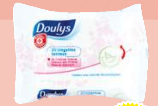 Robčki za intimno nego Doulys 20/1 - Akcija v trgovini E.Leclerc