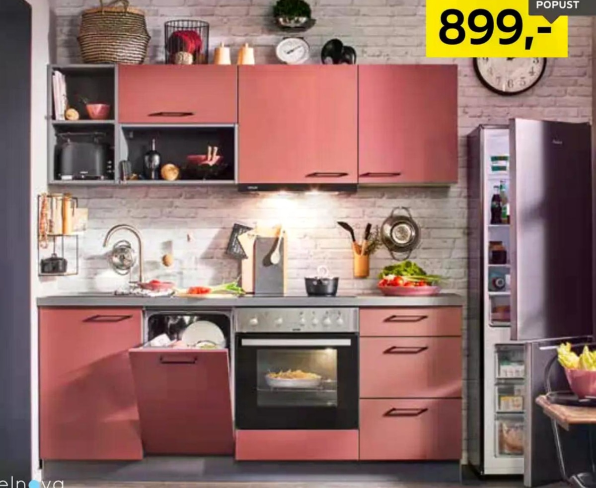 Kuhinjski blok brez aparatov 205 cm welnva - Akcija v trgovini Lesnina