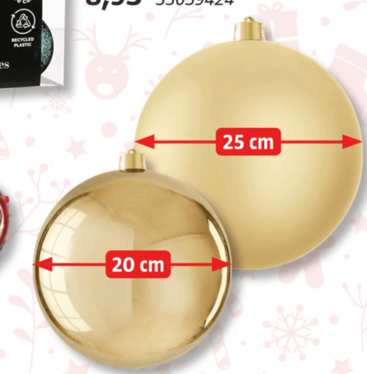 Božična kroglica - Akcija v trgovini Bauhaus