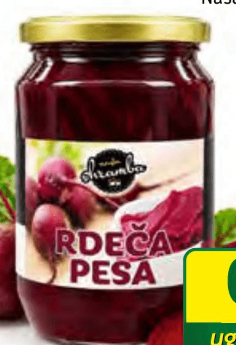 Rdeča pesa 680 g Naša shramba Akcija v trgovini Jager
