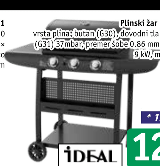 Plinski žar H23LJ21S20M32T33 Ideal - Akcija v trgovini Jager