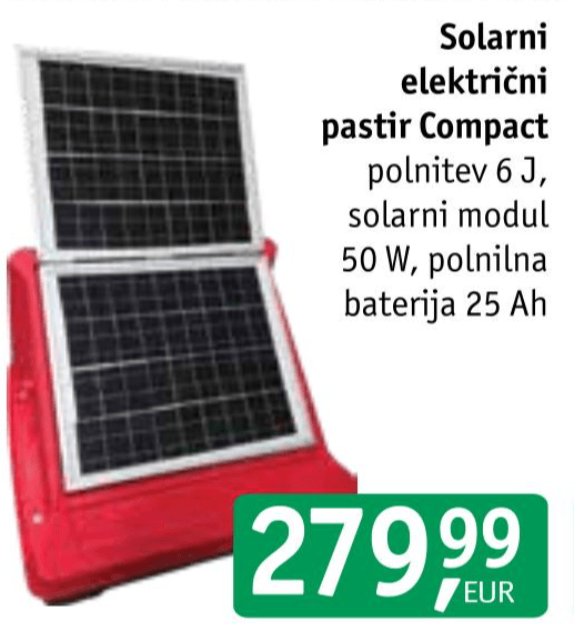 Solarni električni pastir Compact - Akcija v trgovini Jager